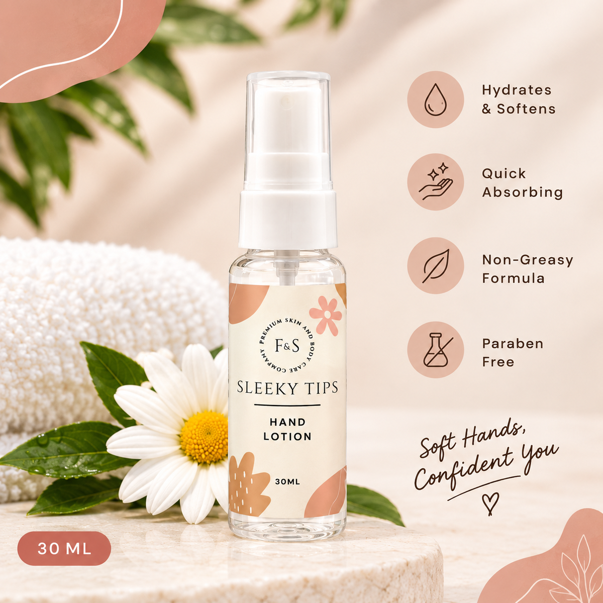 Sleeky Tips Oil Free Hand Lotion